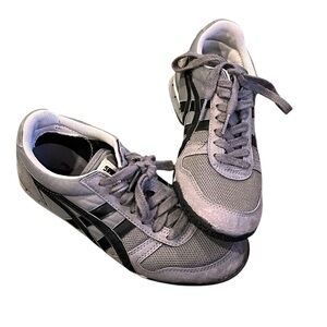 Onitsuka Tiger, Like New Gray and Black Kids Sneakers, Size 4